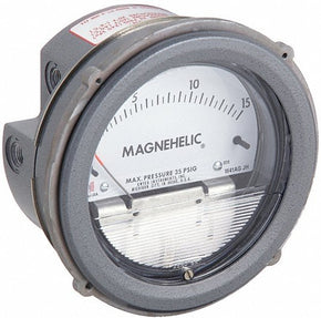 DWYER Differential Pressure Gauge | Range 1 to 0 to 1 in wc | 1/8" NPT Female | Dual Single-Side or Back - generaltechuae