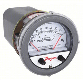 DWYER Differential Pressure Gauge & Switch | Range  0 to 2 in wc |  1/8 in NPT Female |  Side Single-Side, DPDT, - generaltechuae