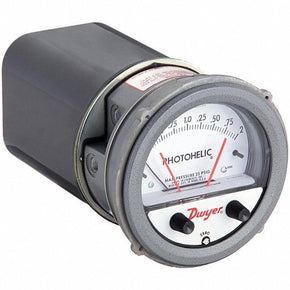 DWYER Differential Pressure Gauge & Switch | Range  0 to 2 in wc | 1/8 in NPT Female | Single-Side, DPDT, - generaltechuae