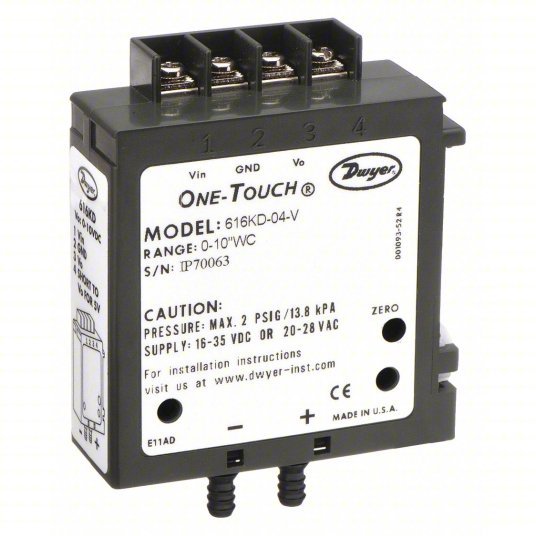 Differential Transmitter | Range 0 in wc to 10 in wc | For Surface-Mounting | 0 to 10V DC/0 to 5V DC - generaltechuae