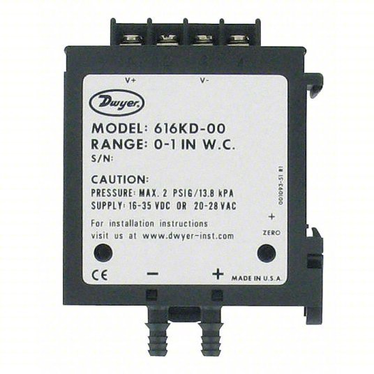 Differential Transmitter | Range 0 in wc to 20 in wc | For Surface-Mounting | 0 to 10V DC/0 to 5V DC - generaltechuae