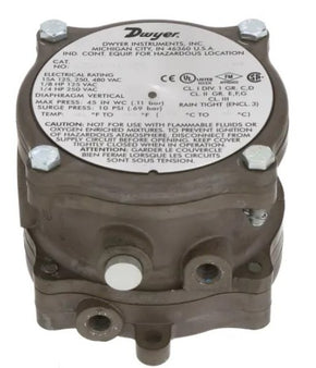 Dwyer Instruments 1950-10-2F | Differential Pressure Switch | Explosion Proof | 3-11in w.c. | 1950 Series - generaltechuae