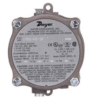 Dwyer Instruments 1950P-50-2F | Differential Pressure Switch | 15-50 psid;1/8" NPT F;Explosion Proof - generaltechuae
