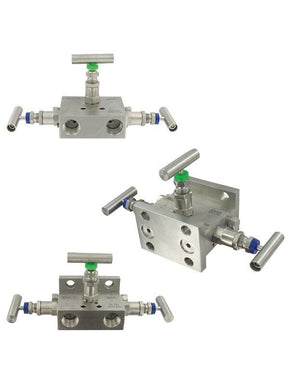 Dwyer Instruments BBV-1F | Flanged 3-valve block manifold