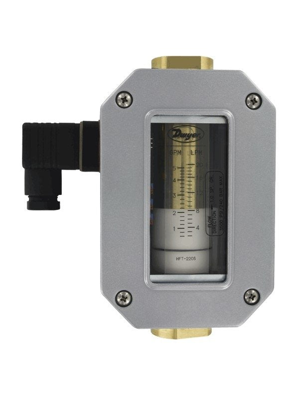 Dwyer Instruments HFT-1123 | In-line flow transmitter | Range 4-23 SCFM air | 1/4" female NPT - generaltechuae