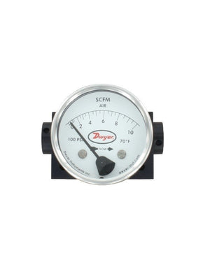 Dwyer Instruments DTFA-2A-75A | Variable-Area Flowmeter for Gases | Range 5.0-75 SCFM | 1/2" NPT connection