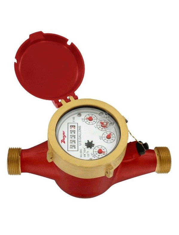 Dwyer Instruments WMH-B-C-11-10 | Multi-Jet hot water meter | 25mm pipe size | 10 liter pulse output - generaltechuae