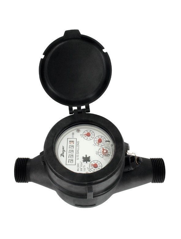 Dwyer Instruments WPT-A-C-03 | Multi-Jet plastic water meter | 3/4" x 1" pipe size with 0.1 gal pulse output - generaltechuae