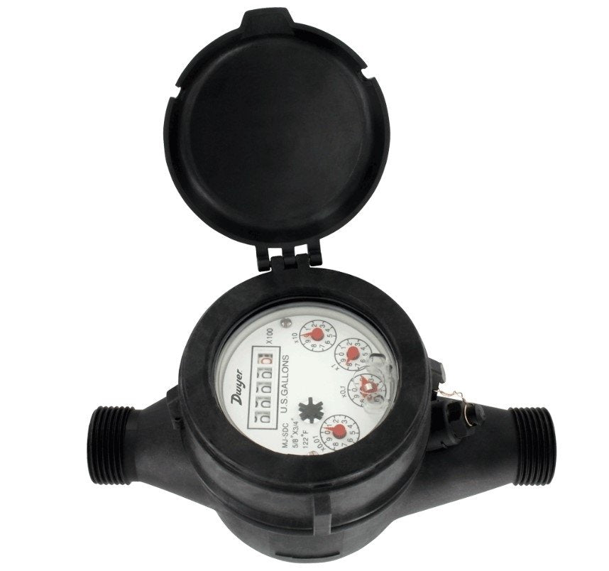 Dwyer Instruments WPT-B-C-10-10 | Multi-Jet plastic water meter | 40mm pipe size with 10 liter pulse output - generaltechuae