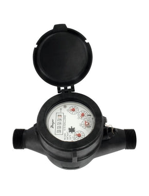Dwyer Instruments WPTN-A-C-01-10 | Multi-Jet plastic water meter with NSF Approval | 5/8" X 1/2" pipe size with 10 gallon pulse output