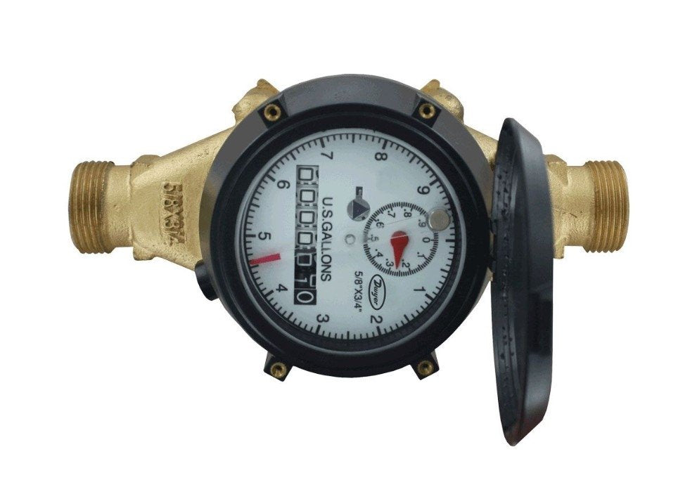 Dwyer Instruments WRBT-A-C-02-10 | Multi-jet water meter with removable bottom | 5/8" x 3/4" pipe size | 10 gal output - generaltechuae