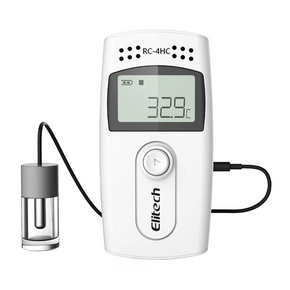Elitech RC-4G | Temperature Data Logger Recorder |  With Glycol Bottle Temperature Sensor |  Audio Alarm | MAXMIN Display - generaltechuae