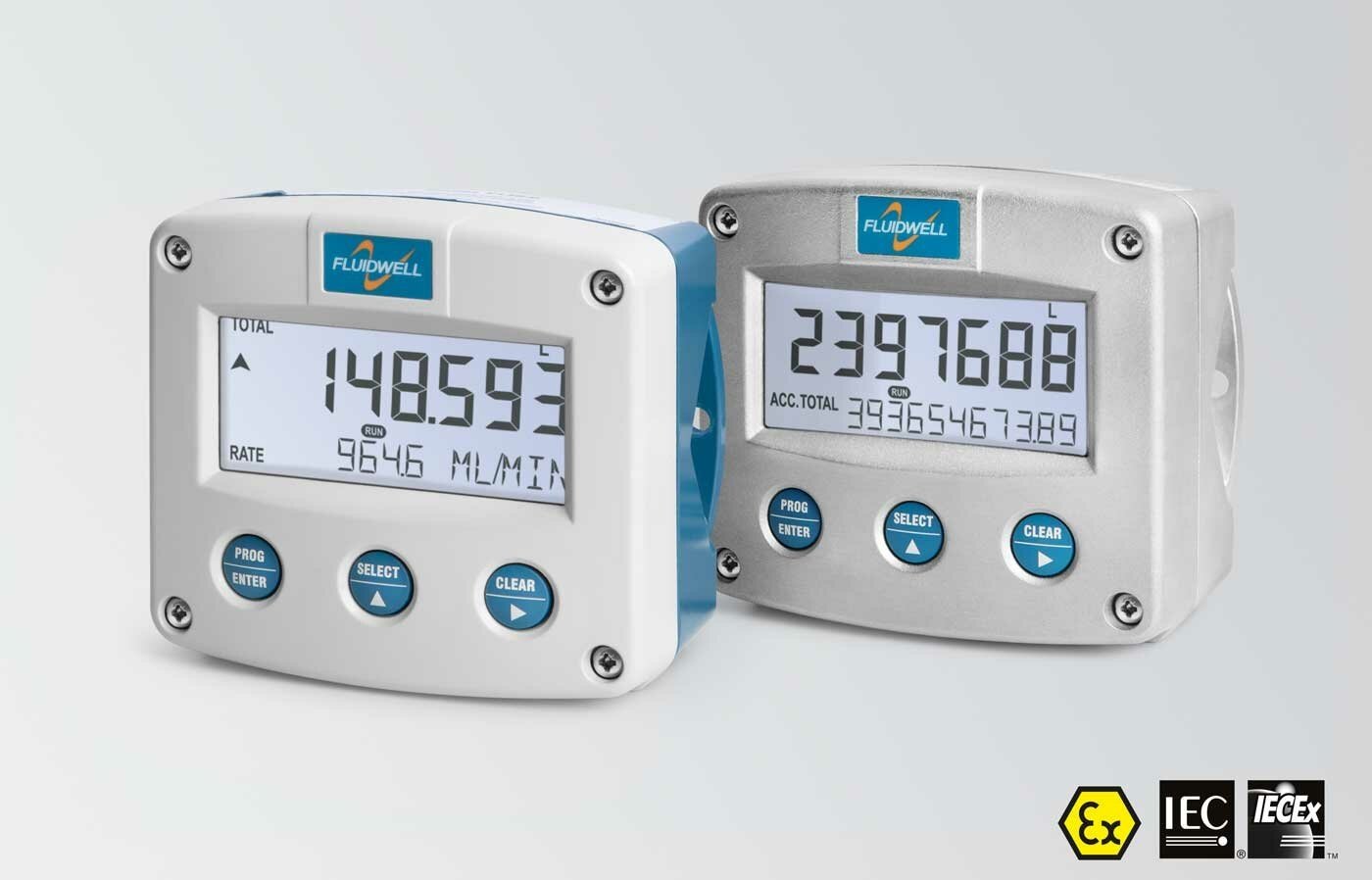 FLUIDWELL F126-EL | Intrinsically safe - Flow Computer for liquids | with temperature compensation for corrected volume | Ambient temperature: -40°C to +80°C (-40°F to 176°F). - generaltechuae