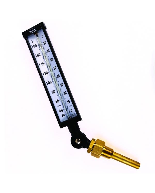Brannan 200/605/1 | Adjustable Angle Industrial Thermometer | 150 mm (6 in) stem, 50 to 400 °F/°C, 63 mm lagging ext. - generaltechuae (2)