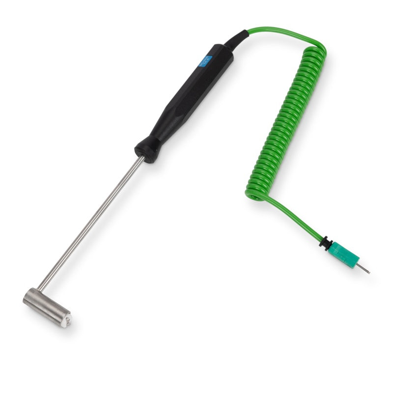 ETI 323-028 | Heavy Duty Surface Temperature Probe | 90° Angle, Coiled Lead, Type K - generaltechuae