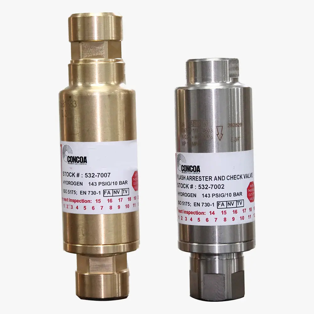 CONCOA 5327000 | 532 Series High Purity Flashback Arrestor | 316L Stainless Steel, Acetylene/Hydrocarbons