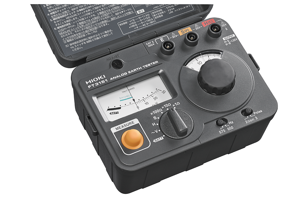 ANALOG EARTH TESTER FT3151, Classic Ground Resistance Tester Using 3-Pole Method - generaltechuae