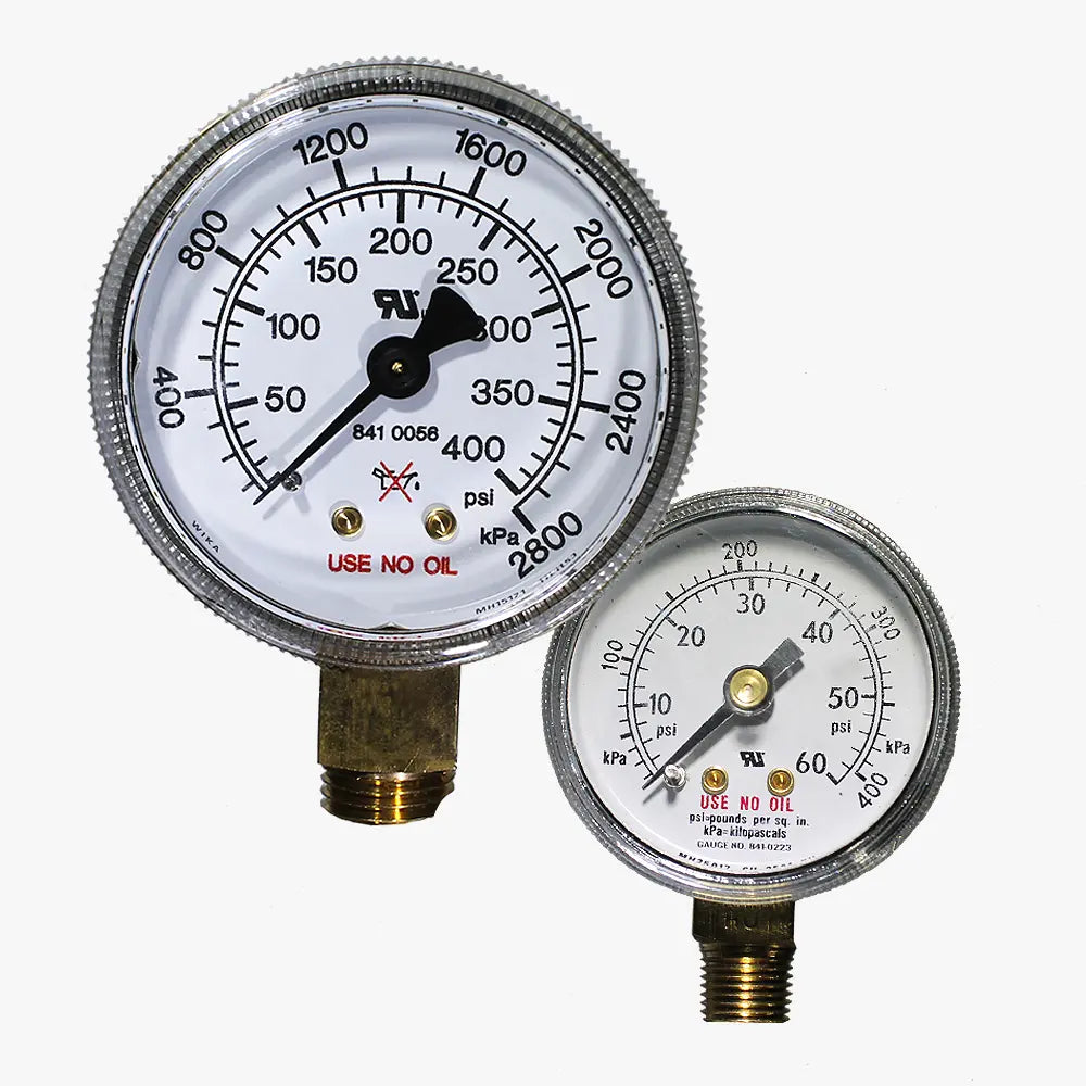 CONCOA 8414438 | Industrial Flow Gauge | 20-60 SCFH Argon / 20-30 SCFH Carbon Dioxide, 2 in, 1/4 in MNPT