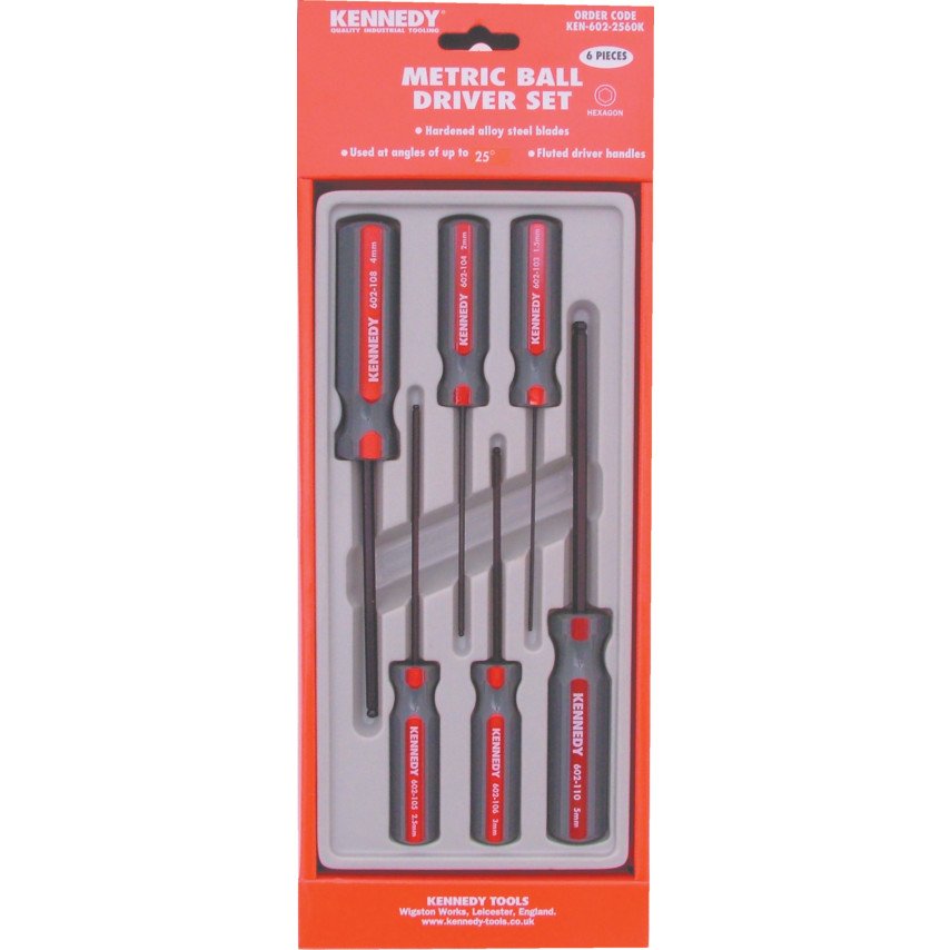 Kennedy METRIC HEXAGON BALL DRIVER SET (6-PCE) - generaltechuae
