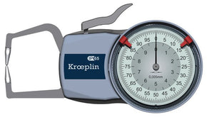 KROEPLIN D110,  0 - 10 MM, ANALOG EXTERNAL MEASURING GAUGE FOR GROOVES AND THICKNESS MEASUREMENT - generaltechuae