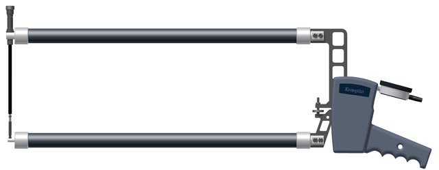 Kroeplin D12100BJ,  0 - 100 mm, ANALOG EXTERNAL MEASURING GAUGE FOR GROOVES AND THICKNESS MEASUREMENT