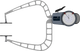 Kroeplin D4100T | Mechanical external measuring gauge | Range 50 – 100 mm | Measuring Depth 167 mm - generaltechuae