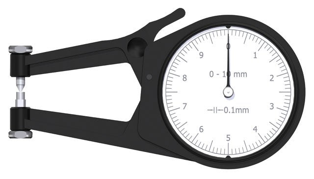 Kroeplin POCO 2F, 0 - 10 MM, ANALOG EXTERNAL MEASURING GAUGE FOR GROOVES AND THICKNESS MEASUREMENT - generaltechuae