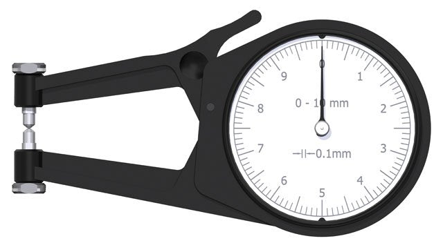 Kroeplin POCO 2K, 0 - 10 MM, ANALOG EXTERNAL MEASURING GAUGE FOR GROOVES AND THICKNESS MEASUREMENT - generaltechuae