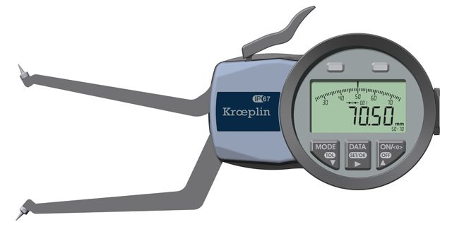 KROEPLIN G2G50, 50 - 70 mm, DIGITAL  Internal measurement for blind holes - generaltechuae