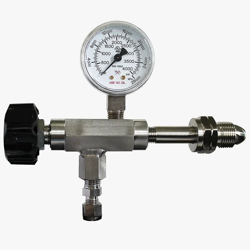 CONCOA 5352034-01-CON | 535 Series Manual Control Valve | Dursan 316L SS Body, No Gauge, CGA Inlet
