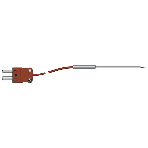 ETI 137-182 | Miniature Needle Probe | Type T, 2 m Lead, Ø1 mm Tip - generaltechuae