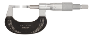 Mitutoyo 122-125 Blade Micrometer, Hardened Steel Blade 0-1", 0.75mm Blade - generaltechuae