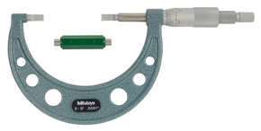 Mitutoyo 122-127 Blade Micrometer, Hardened Steel Blade 2-3", 0.75mm Blade - generaltechuae