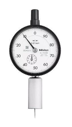 Mitutoyo 7222A | Dial Indicator Depth Gauge | Series 7 | Graduation 0.01mm | Accuracy ±15 µm | Range 0 to 10mm