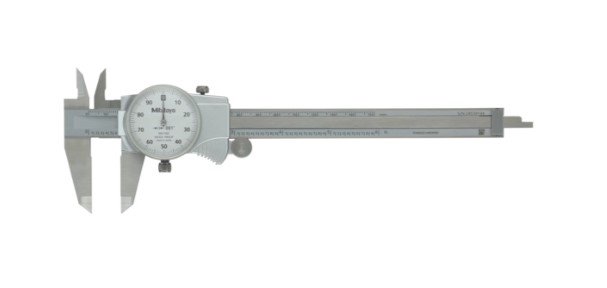 Mitutoyo 505-742J | Dial Caliper | Series 505 | Type Silver Cover | Graduation 0.001 Inch | Accuracy ±0.001 Inch | Range 0 to 6 Inch | Weight 175 g - generaltechuae