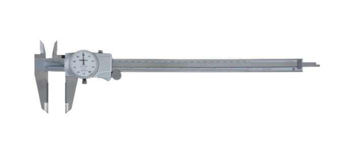 Mitutoyo 505-747 | Dial Caliper | Series 505 | OD Carbide Tipped Jaws | Graduation 0.001 Inch | Accuracy ±0.002 Inch | Range 0 to 12 Inch | Weight 370 g - generaltechuae