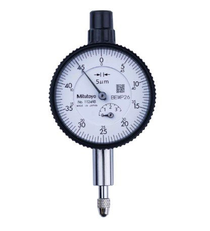 Mitutoyo 1124AB | Dial Gauge | Flat Back | ISO Type | Series 1 | Graduation 0.005 mm | Range 3.5 mm - generaltechuae