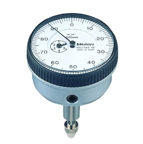 Mitutoyo 1160A | Dial Gauge | ISO Type | Back Plunger | Series 1 | Graduation 0.01mm | Accuracy ± 0.018mm | Range 5mm - generaltechuae
