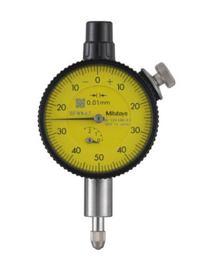 Mitutoyo 1231AB-01 | Dial Gauge | Flat Back | ANSI/AGD Type | Graduation 0.01 mm | Range 2.5 mm