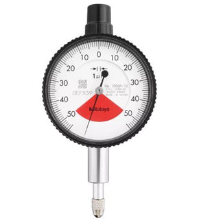 Mitutoyo 1900A-10 | Dial Gauge | Lug Back | ISO Type | Series 1 | One Revolution | Jewelled Bearing | Graduation 0.001 mm | Range 0.1 mm