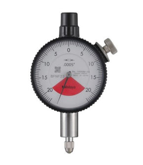 Mitutoyo 1909AB-62 | Dial Gauge | Flat Back | ANSI/AGD Type | One Revolution | Series 1 | Graduation 0.0005 inch | Range 0.04 inch