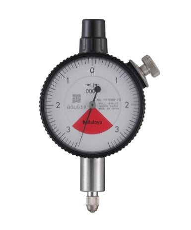 Mitutoyo 1910AB-72 | Dial Gauge | Flat Back | ANSI/AGD Type | One Revolution | Jeweled Bearing | Series 1 | Graduation 0.0001 inch | Range 0.006 inch - generaltechuae