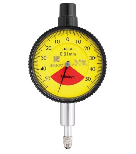 Mitutoyo 1929AB-62 | Dial Gauge | Flat Back | ISO Type | One Revolution | Series 1 | Graduation 0.01 mm | Range 1 mm - generaltechuae