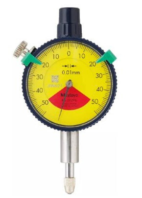 Mitutoyo 1929SB-62 | Dial Indicator | Flat Back | One Revolution | Series 1 | Graduation 0.01 mm | Range 1 mm