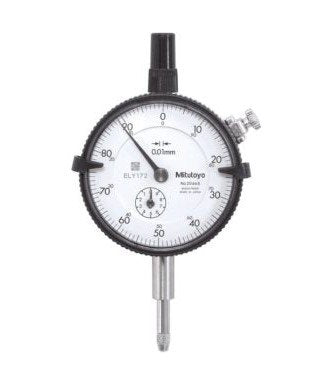 Mitutoyo 2046AB | Dial Gauge | Flat Back | ISO Type | Series 2 | Graduation 0.01mm | Accuracy +/- 0.013mm | Range 10mm - generaltechuae