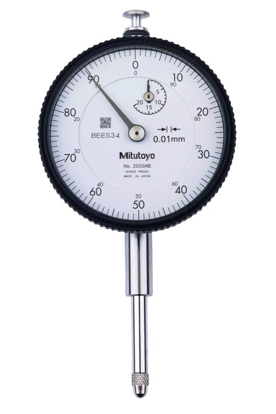 Mitutoyo 2050A-19 | Dial Gauge | Lug Back | ISO Type | Series 2 | Jewelled Bearing | Graduation 0.01mm | Range 20mm - generaltechuae