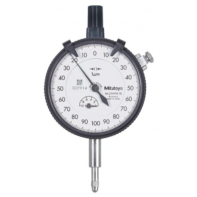 Mitutoyo 2109S-10 High Resolution Dial Indicator Range 1mm, Graduation 0.001 mm - generaltechuae