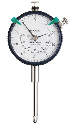 Mitutoyo 2330SB-10 | Dial Indicator | Flat Back | Series 2 | Graduation 0.01mm | Range 30mm