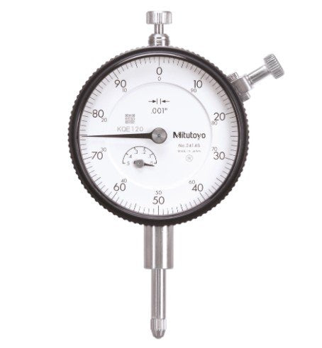 Mitutoyo 2414AB | Dial Gauge | Flat Back | ANSI/AGD Type | Series 2 | Graduation 0.001 inch | Range 0.5 inch - generaltechuae