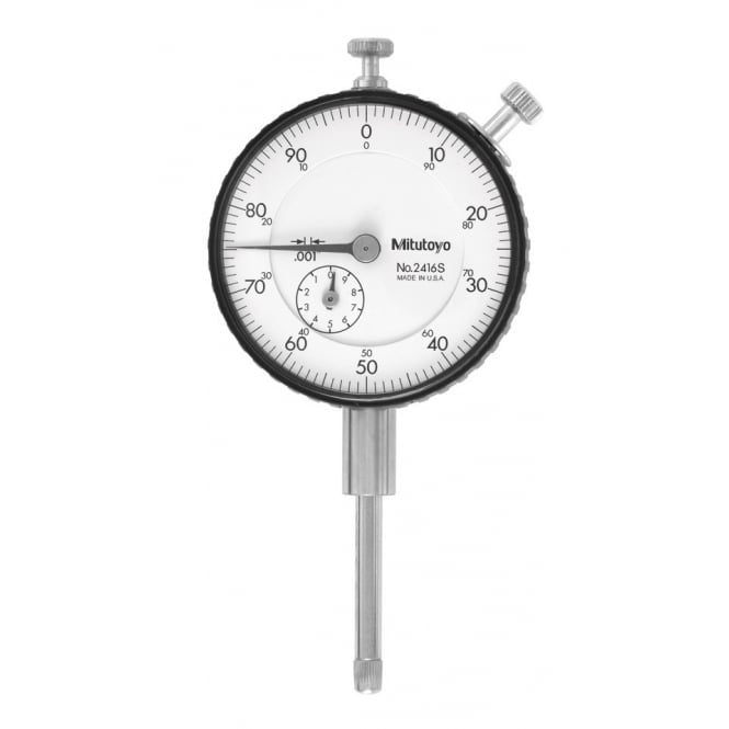 Mitutoyo 2416S Long Stroke Dial Indicator Range 1", Graduation .001" - generaltechuae